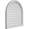 Ekena Millwork Round Top Surface Mount PVC Gable Vent: Functional, w/ 2"W x 2"P Brickmould Sill Frame, 30"W x 32"H GVPRT30X3203SF - alternate 3